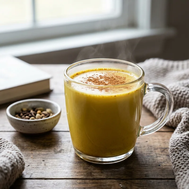 Shatavari Golden Milk taza dorada