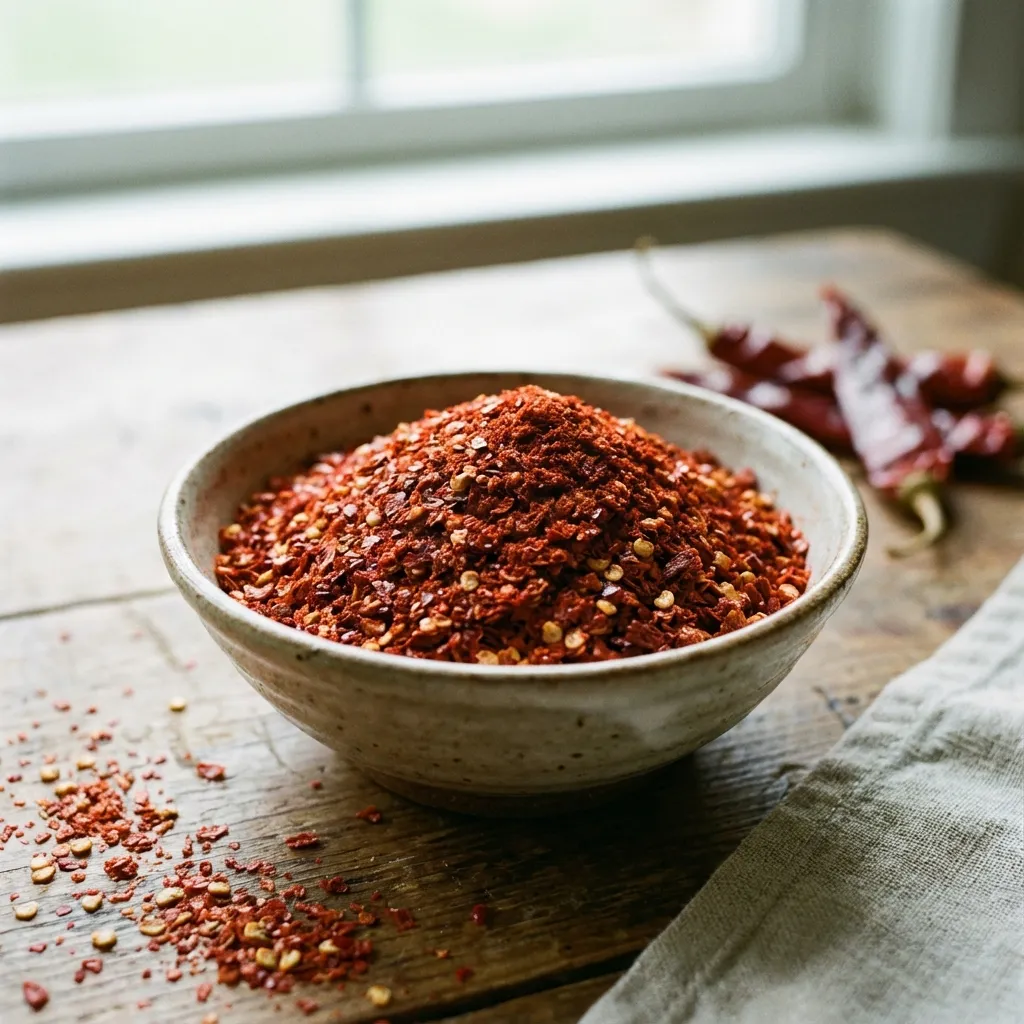 Copos de chile coreano Gochugaru