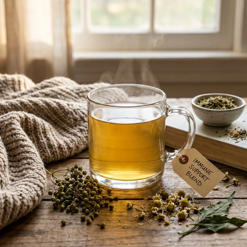 Té de hierbas para inmunidad - paniculata